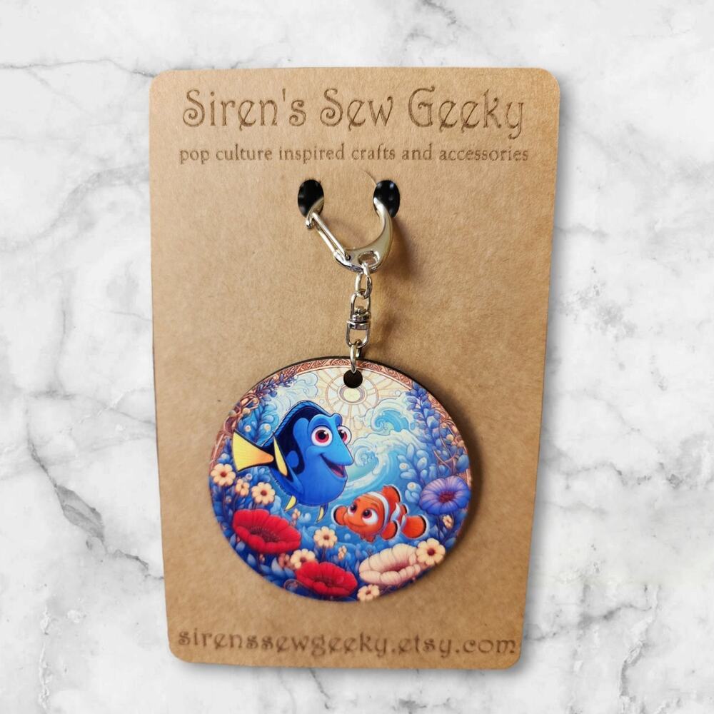 Finding Nemo Dory key chain bag clip Disney